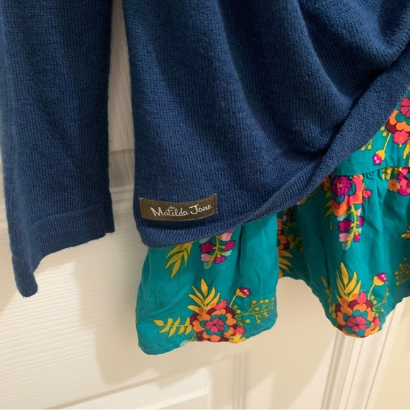 Matilda Jane Mixed Media Tunic in Blue and Floral Women’s Oversized Small - Picture 4 of 6